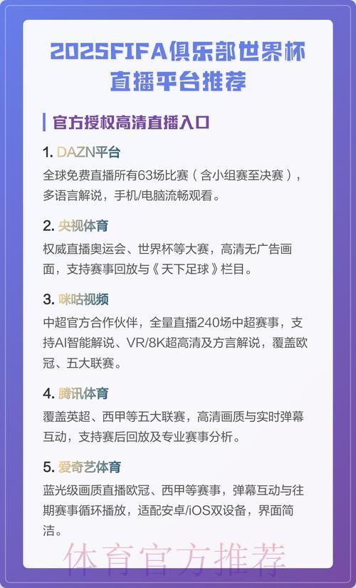 世界杯直播平台精选推荐